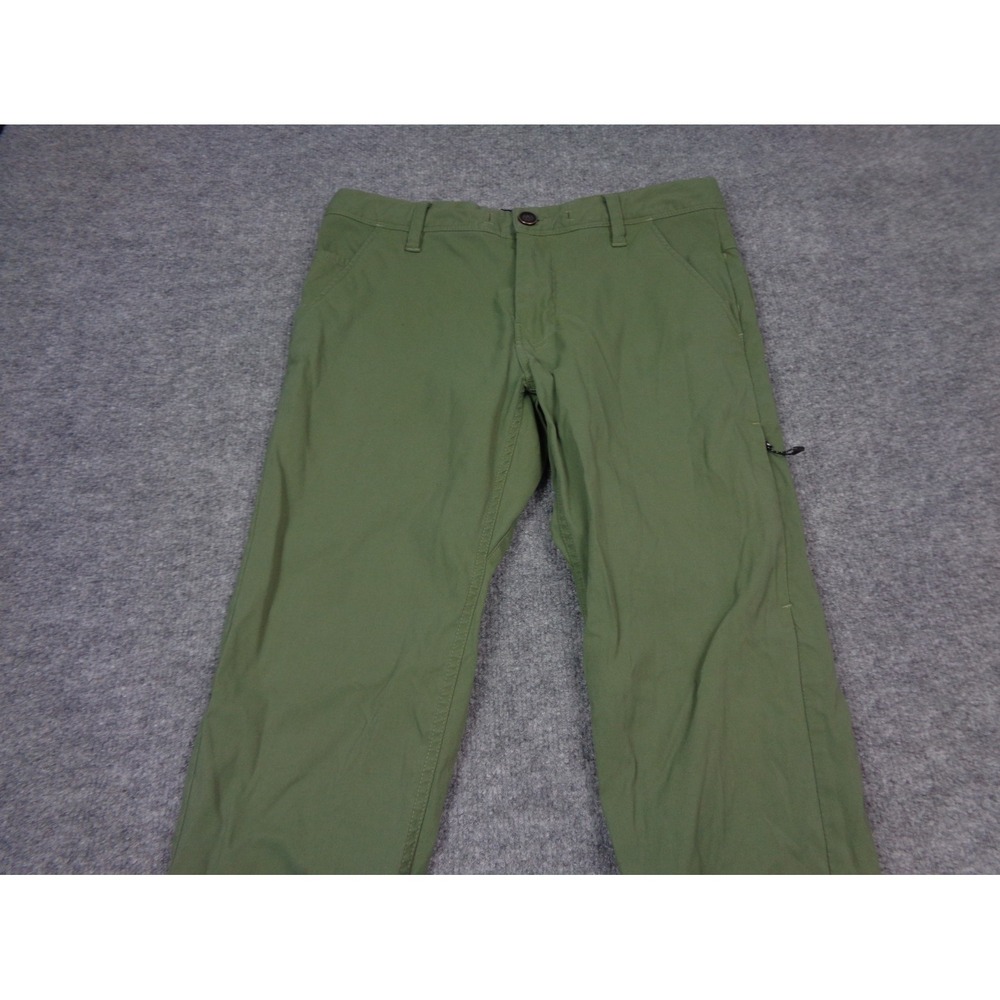 686 Everywhere Pants Men 30x30 Green Slim Fit Straight Drawstring Outdoor Travel - Picture 5 of 12